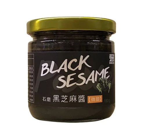 DONGHE SWEETENED BLACK SESAME BUTTER / 黑芝麻醬 微糖 180g